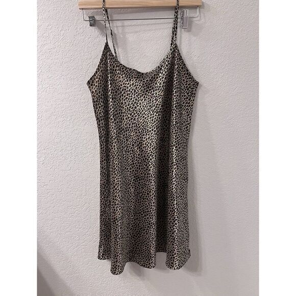 Animal Print‎ Mini Slip Dress Sz s - Picture 1 of 3